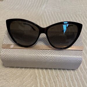 Jimmy Choo Black Cat-Eye Sunglasses, EUC